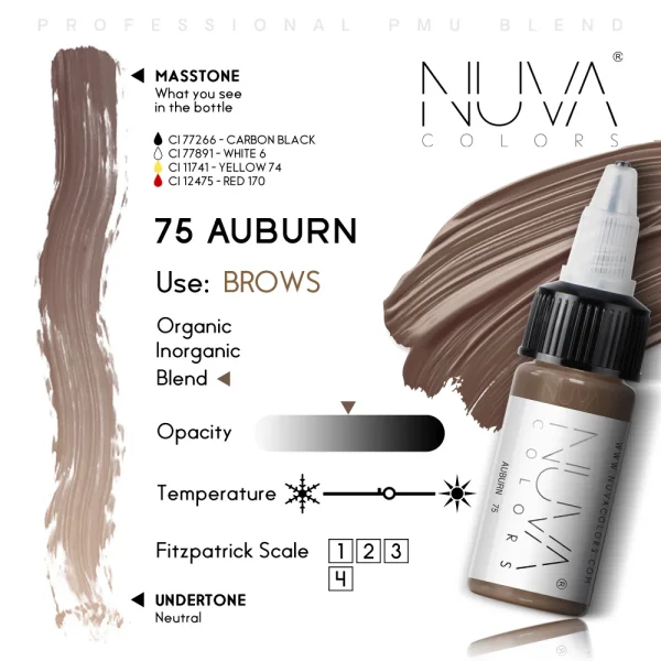 Nuva Colors – 75 Auburn 15ml - immagine 2